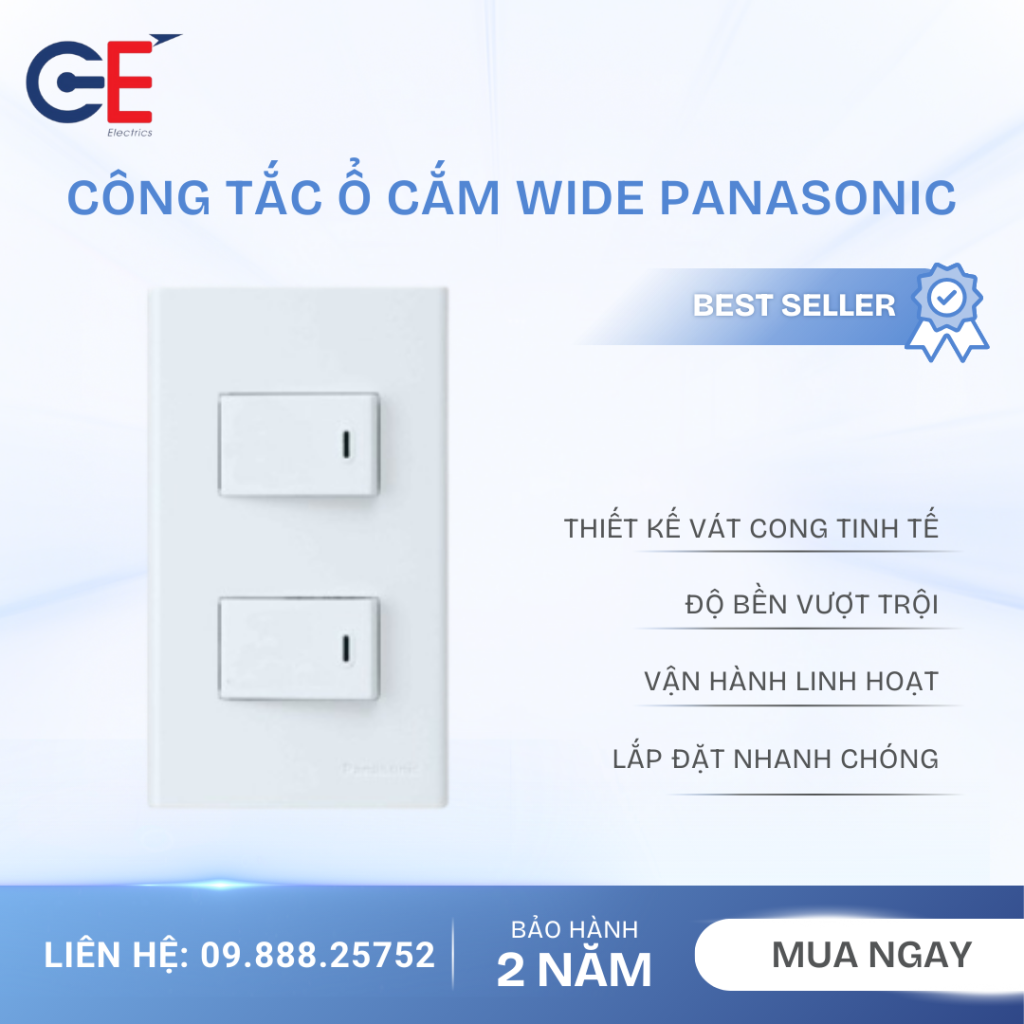 Tính năng và ứng dụng của công tắc ổ cắm Wide Panasonic
