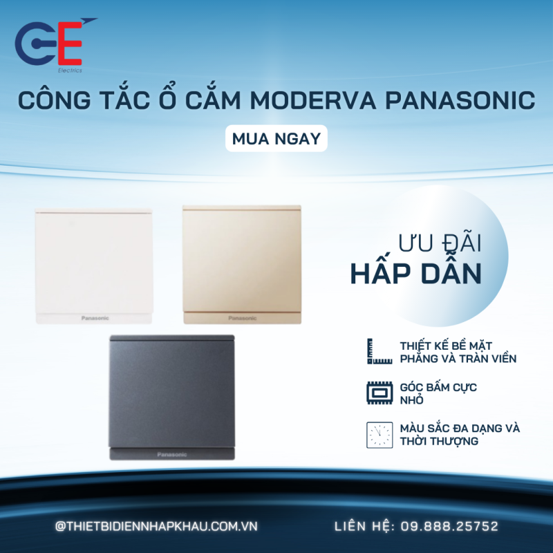 Top 5 lý do nên sử dụng công tắc ổ cắm Moderva Panasonic