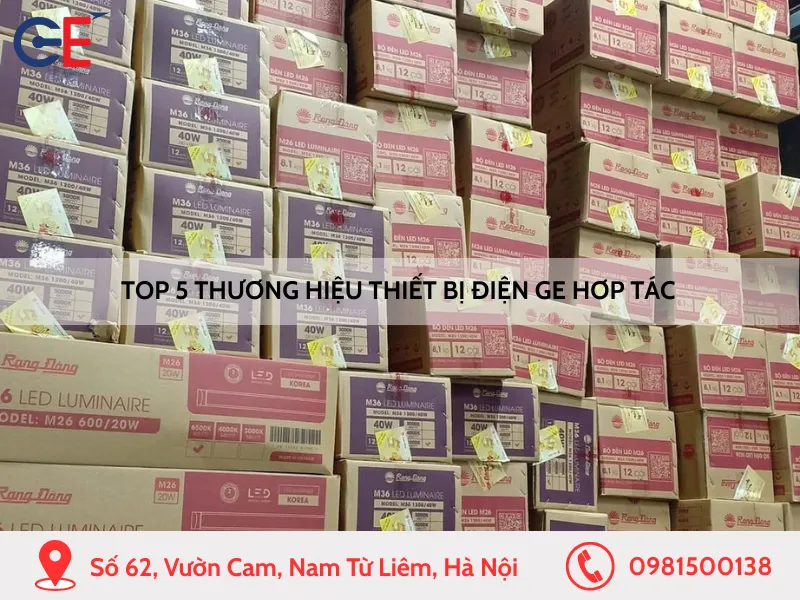 Top 5 thương hiệu thiết bị điện GE hơp tác