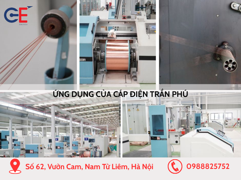 Ứng dụng của cáp điện Trần Phú