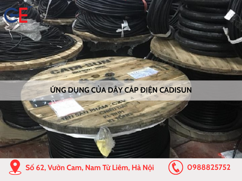 Ứng dụng của dây cáp điện Cadisun