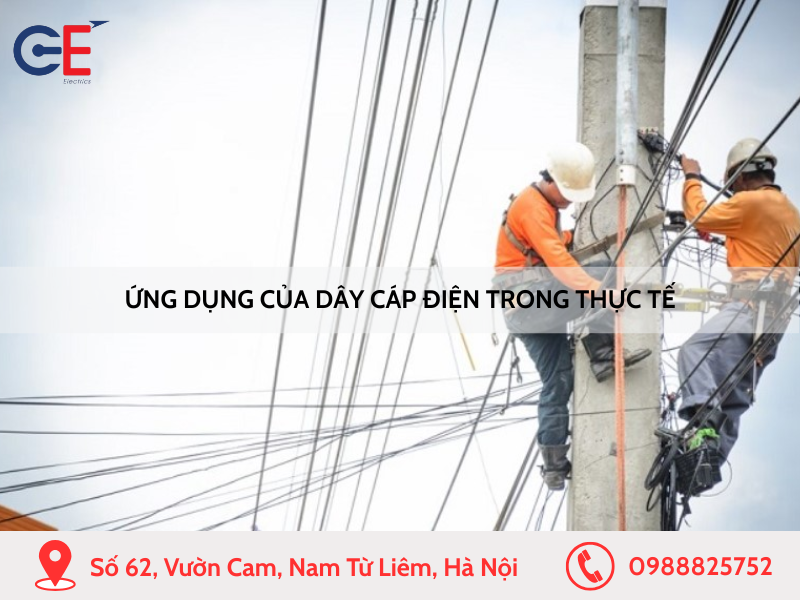 Ứng dụng của dây cáp điện trong đời sống