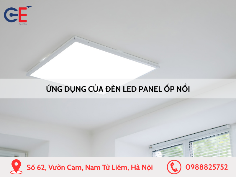 Ứng dụng của đèn LED panel ốp nổi