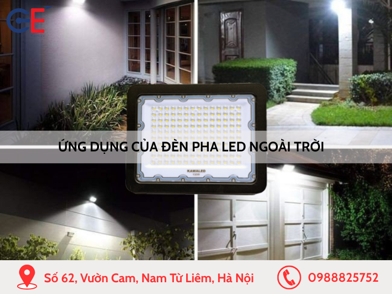 Ứng dụng của đèn pha LED ngoài trời