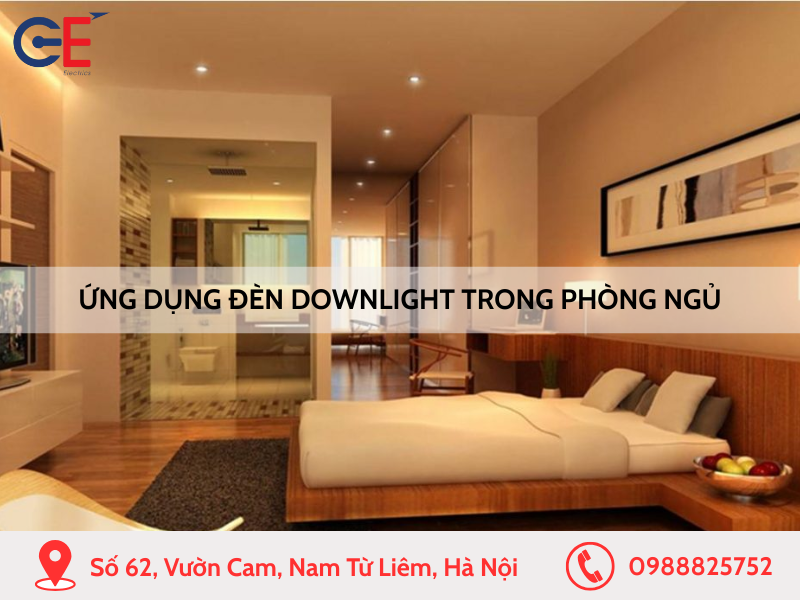 Ứng dụng đèn downlight trong phòng ngủ