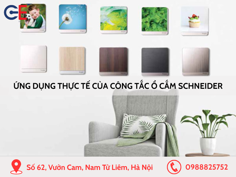 Ứng dụng thực tế của công tắc ổ cắm Schneider trong đời sống