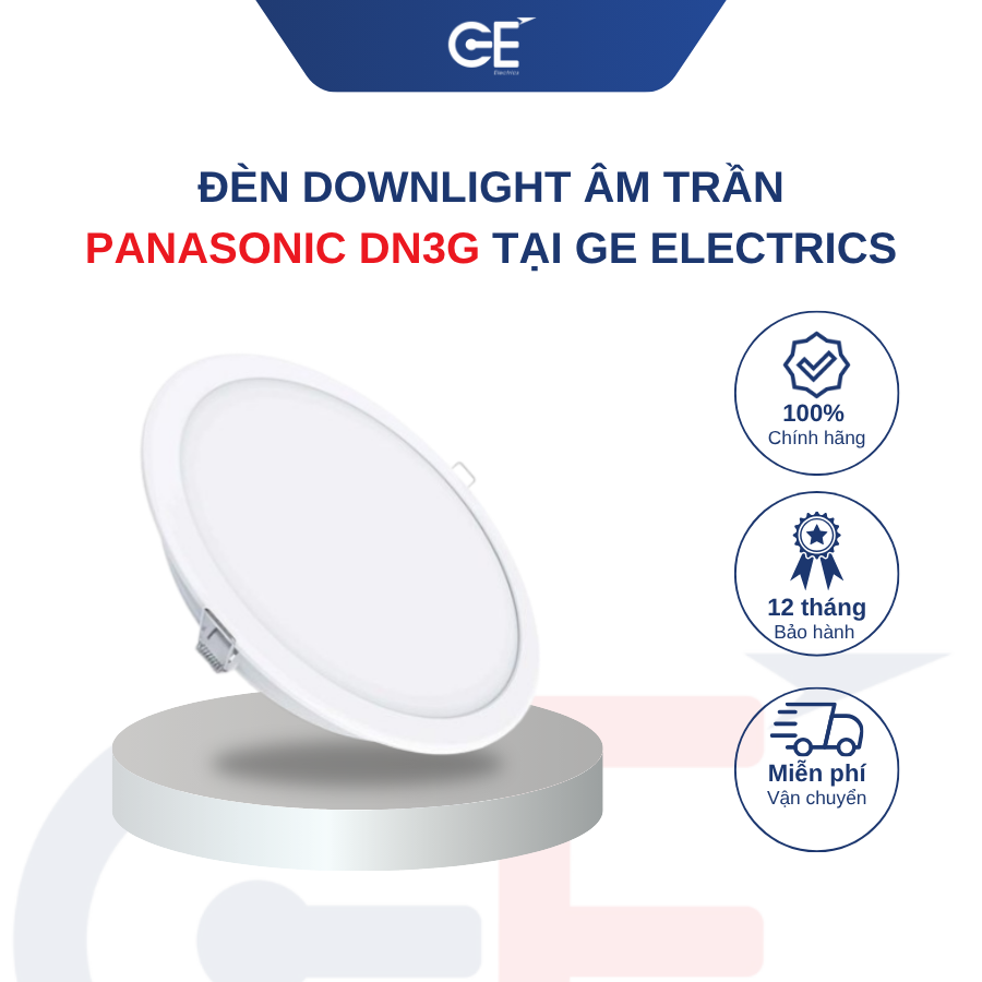 Ứng dụng thực tế của đèn downlight âm trần DN3G Panasonic