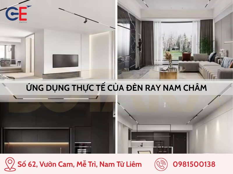 Ứng dụng thực tế của đèn ray nam châm