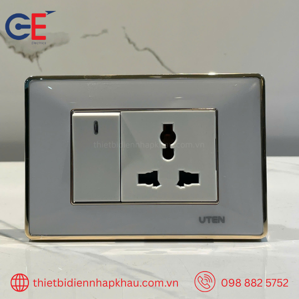 Uten Q120 - Dòng công tắc ổ cắm sang trọng cho biệt thự, khách sạn