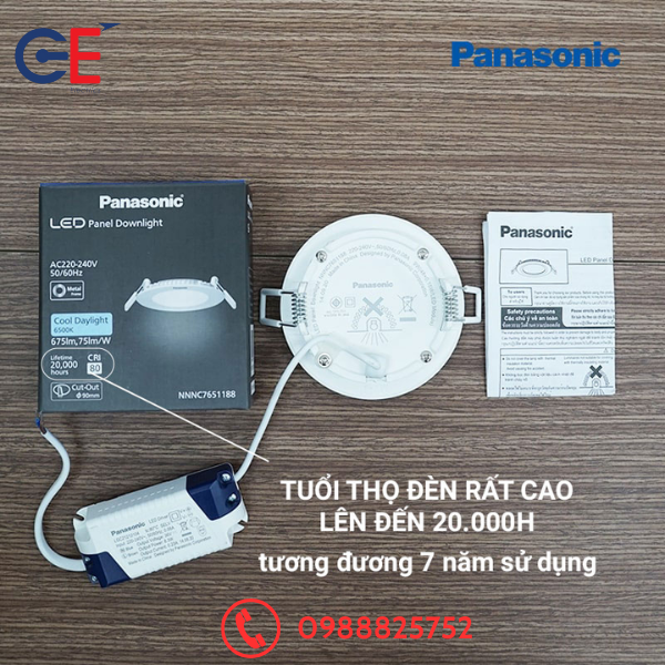 Ưu điểm của Đèn Led Âm Trần Panasonic EZ-M Tròn 6W