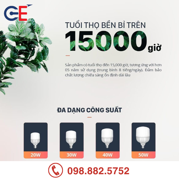 Ưu điểm của Đèn Led Basic Bulb Panasonic T1 50W