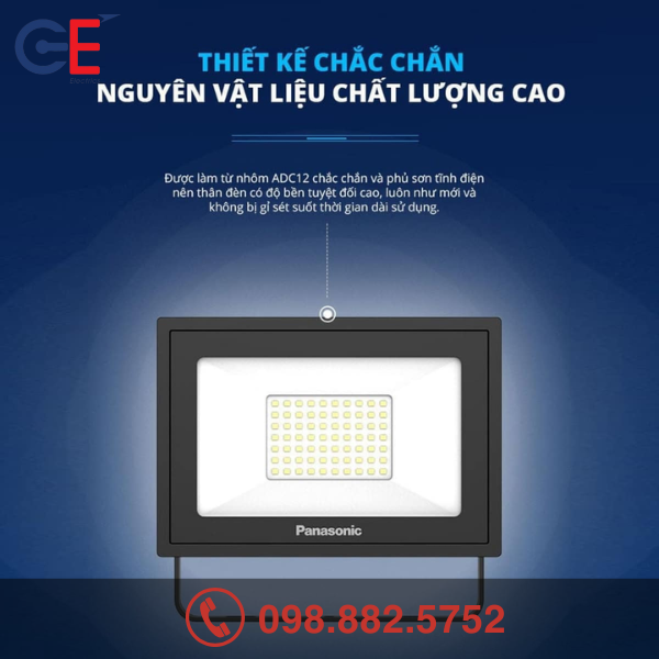 Ưu điểm của Đèn Led Pha Mini 2G Panasonic kính trong 30W
