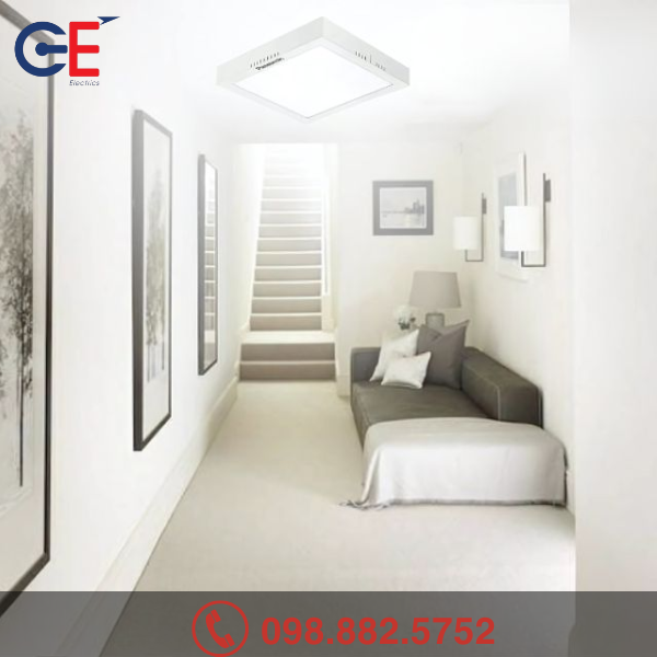 Ưu điểm của Đèn Led ốp trần Outbow Panasonic vuông 12W