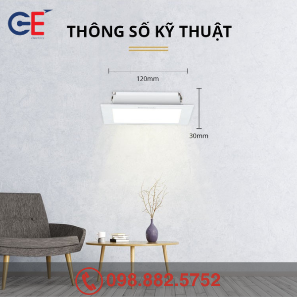 Ưu điểm của Đèn downlight âm trần Panasonic Neo Slim 2G vuông 6W
