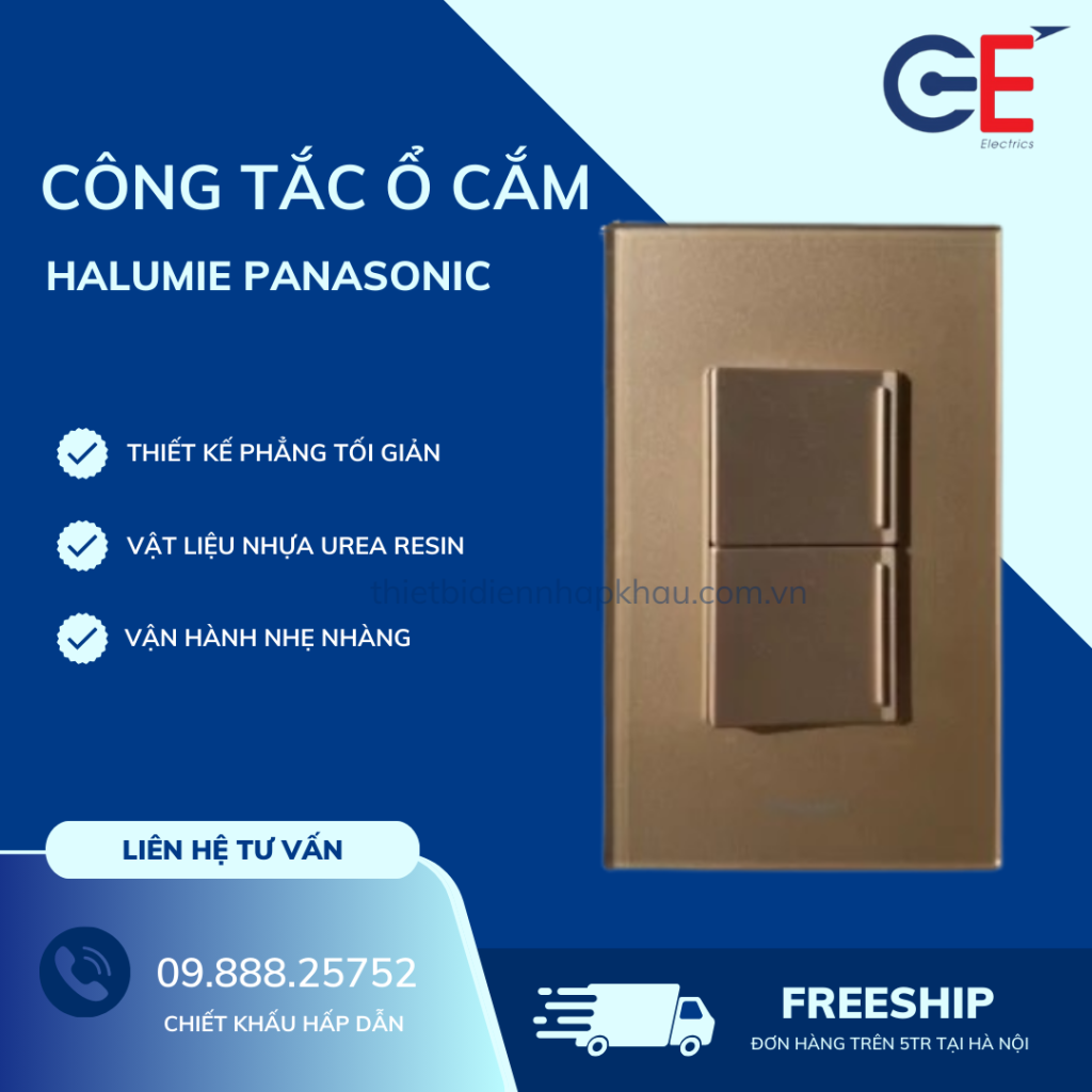 Ưu điểm của công tắc ổ cắm Halumie Panasonic