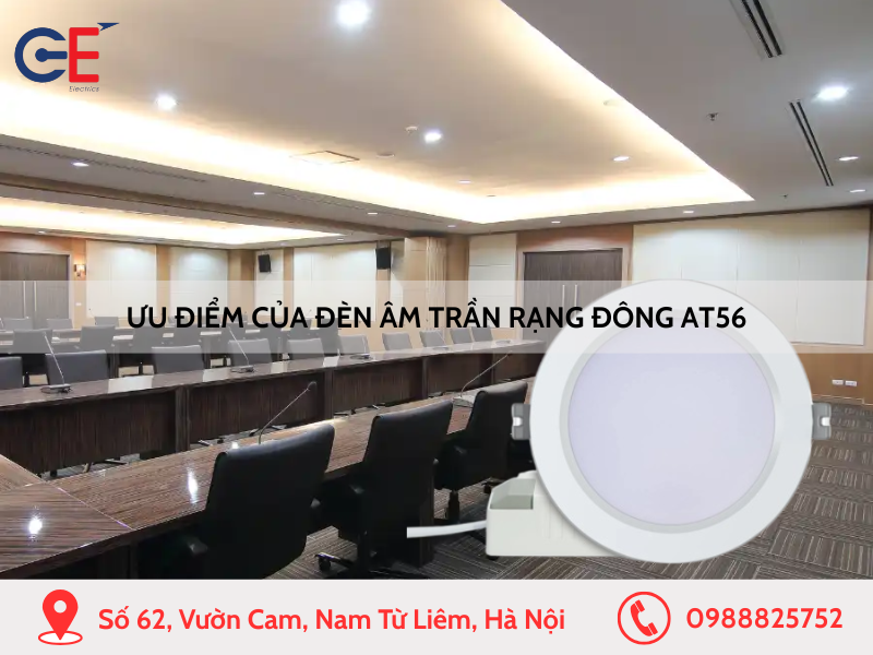 Ưu điểm của đèn âm trần Rạng Đông AT56