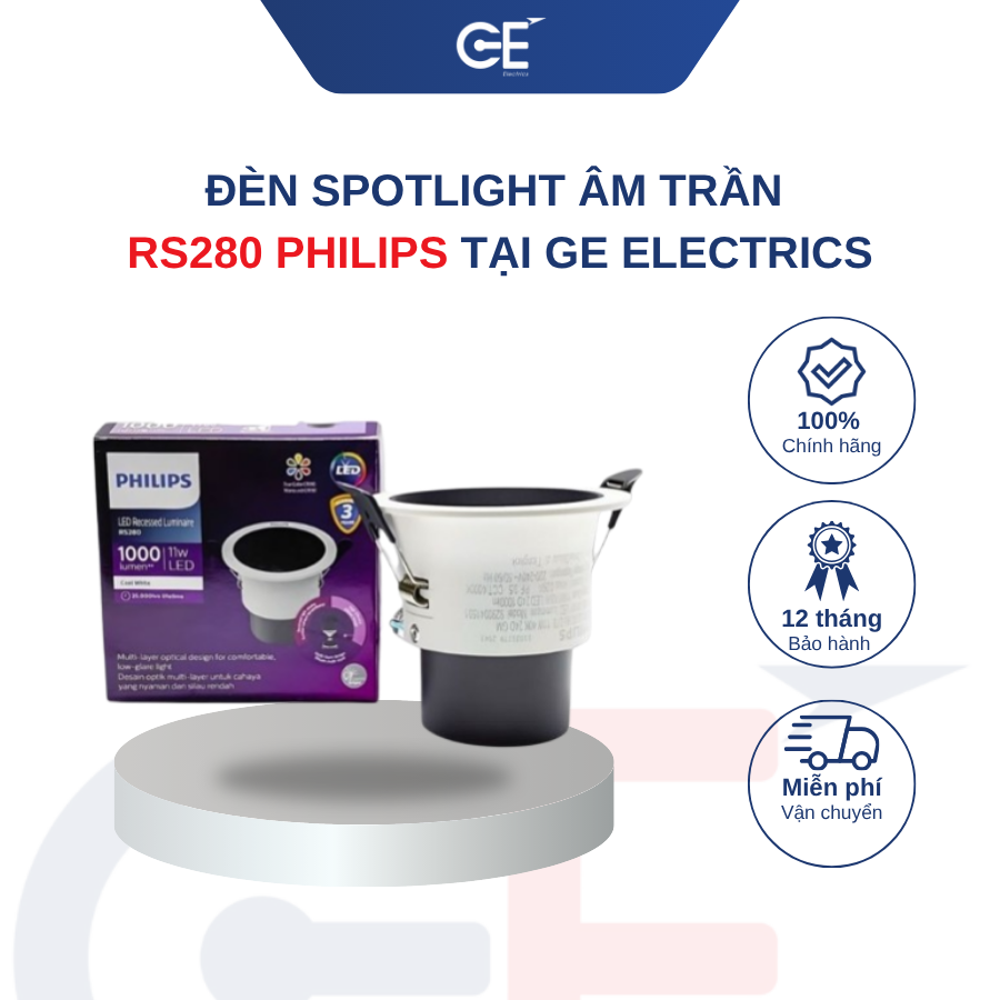 Ưu điểm nổi bật của Đèn spotlight Philips RS280