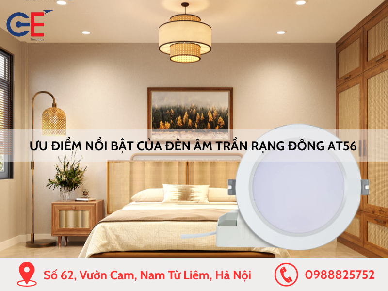 Ưu điểm nổi bật của đèn âm trần Rạng Đông AT56