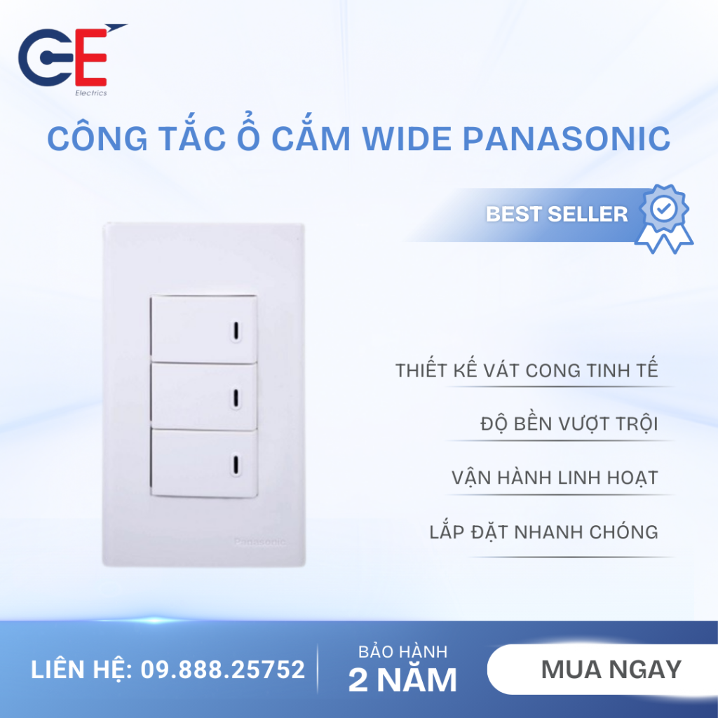 Ưu điểm vượt trội của công tắc ổ cắm Wide Panasonic