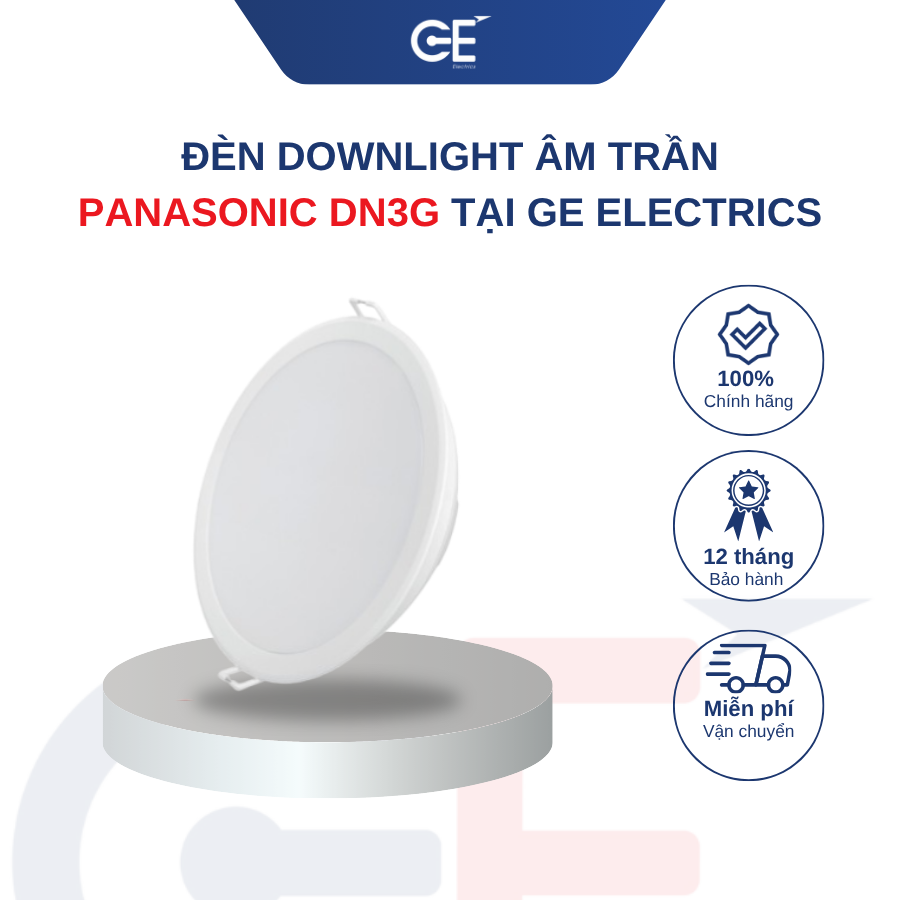 Ưu điểm vượt trội của đèn downlight âm trần DN3G Panasonic