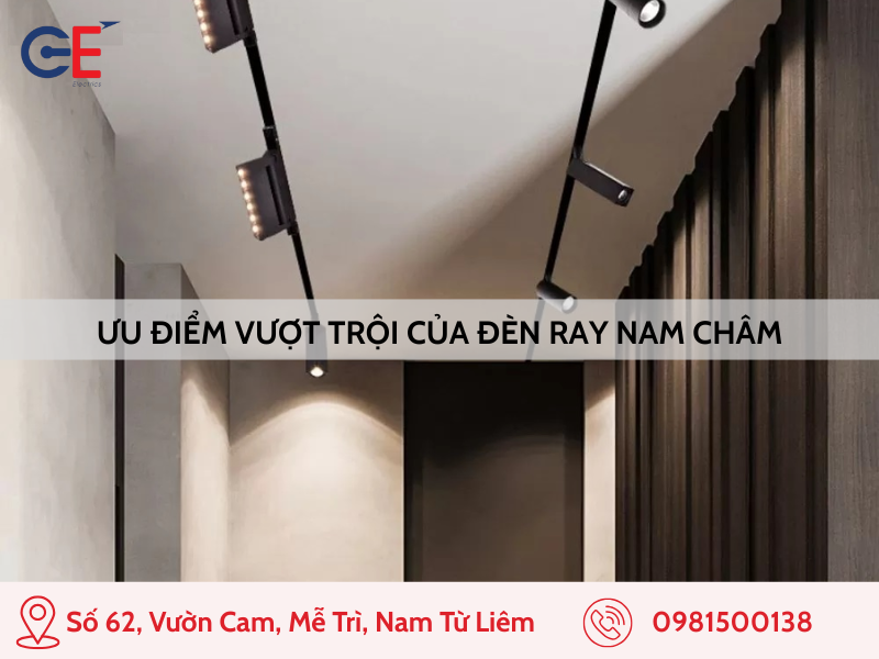 Ưu điểm vượt trội của đèn ray nam châm