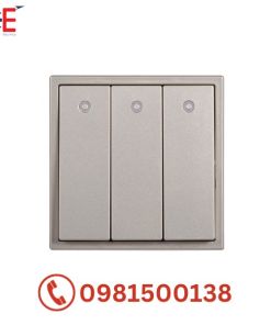 Bộ 3 công tắc Simon i7 1 chiều có đèn LED