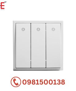 Bộ 3 công tắc Simon i7 1 chiều có đèn LED