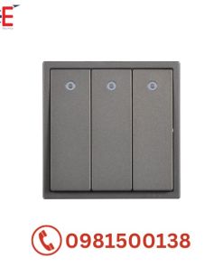 Bộ 3 công tắc Simon i7 1 chiều có đèn LED