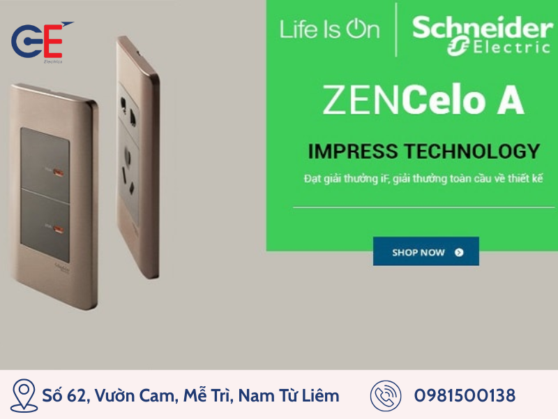 Công tắc ổ cắm dòng Zenceno Schneider