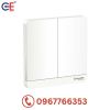 Bộ công tắc đôi 1 chiều Schneider màu trắng