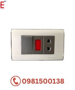 Bộ ổ cắm + đèn báo + công tắc đơn Dobo A66-88639