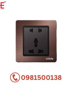 Bộ ổ cắm đôi 3 chấu Uten A5