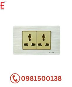 Bộ ổ cắm đôi 3 chấu Uten V9.1