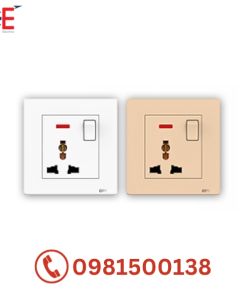 Bộ ổ cắm đơn 13A 3 chấu Opple