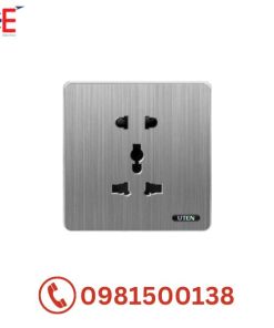 Bộ ổ cắm đôi 3 chấu Uten S300