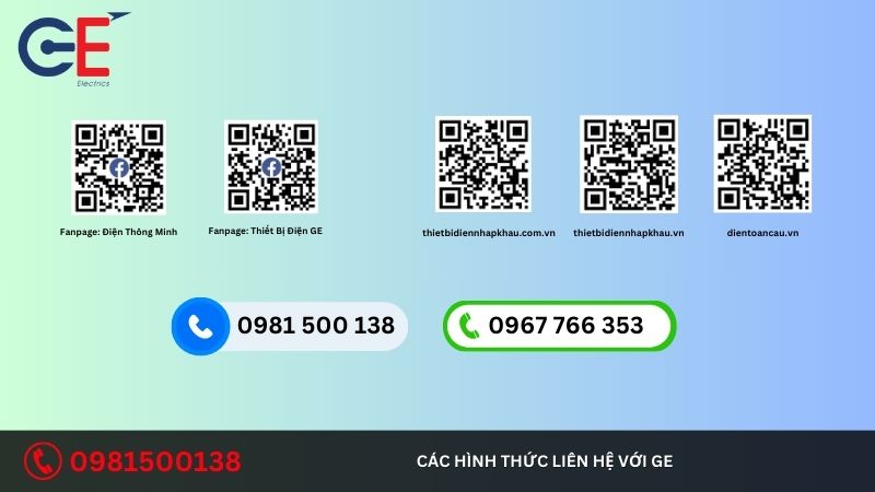 Các hình thức liên hệ mà GE cunng cấp