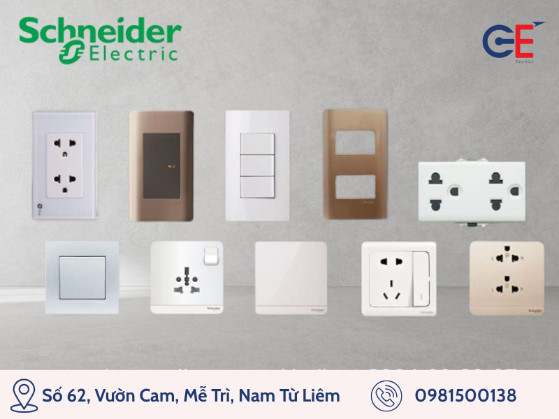 Các loại công tắc ổ cắm AvartarOn- Schneider