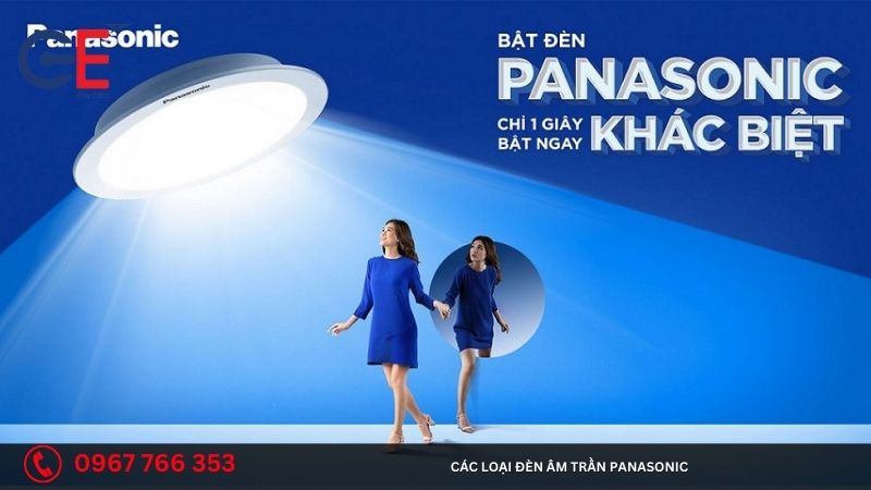 Các loại đèn âm trần Panasonic