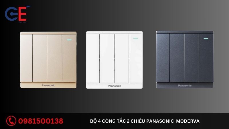 Các lưu ý khi lắp đặt bộ 4 công tắc 1 chiều Panasonic Moderva