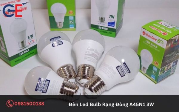 Các lưu ý khi sử dụng đèn Led Bulb Rạng Đông A45N1 3W