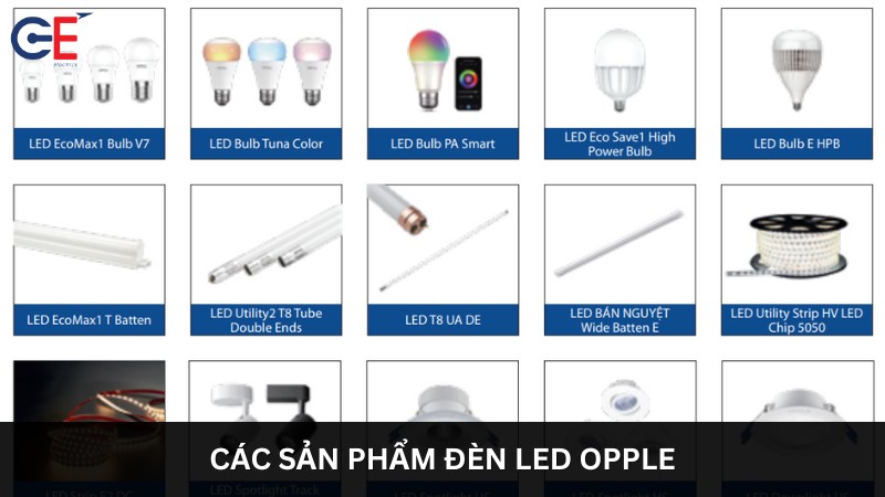 Các sản phẩm đèn Led Opple