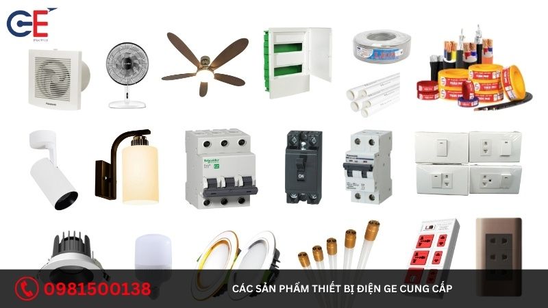 Các sản phẩm thiết bị điện mà GE cung cấp