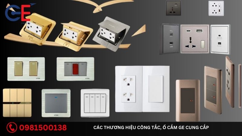 Các thương hiệu công tắc, ổ cắm GE cung cấp