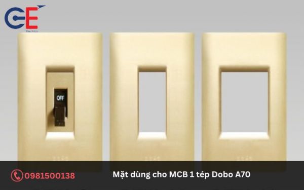 Các tính năng nổi bật của mặt dùng cho MCB 1 tép DoBo A70