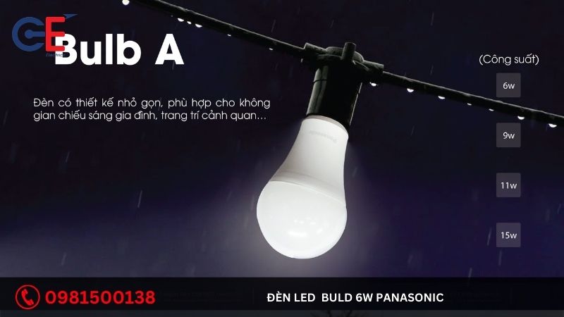 Cách lắp đặt đèn Led Buld 9W Panasonic