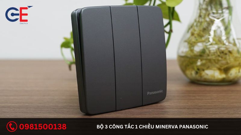 Cách lắp đặt bộ 3 công tắc 1 chiều Minerva Panasonic