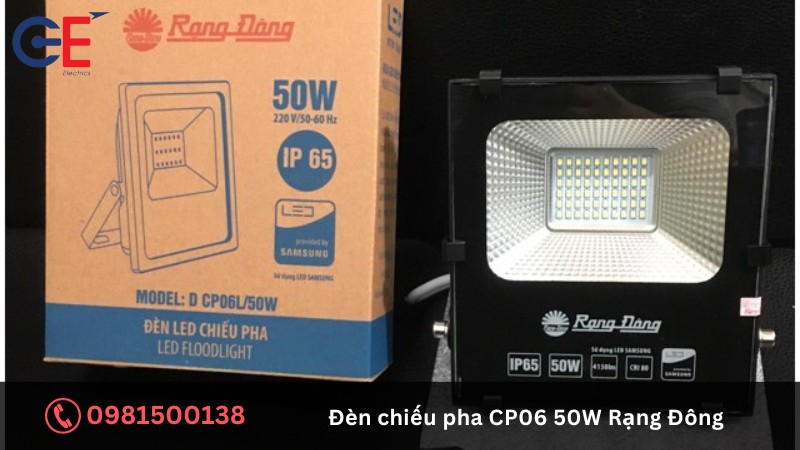 Cách lắp đặt đèn chiếu pha CP06 50W Rạng Đông