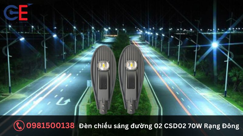 Cách lắp đặt đèn chiếu sáng đường Rạng Đông CSD02 70W
