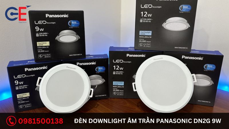 Cách lắp đặt đèn Downlight âm trần Panasonic DN2G 9W