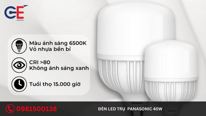 Cách lắp đặt đèn Led trụ Panasonic 40W